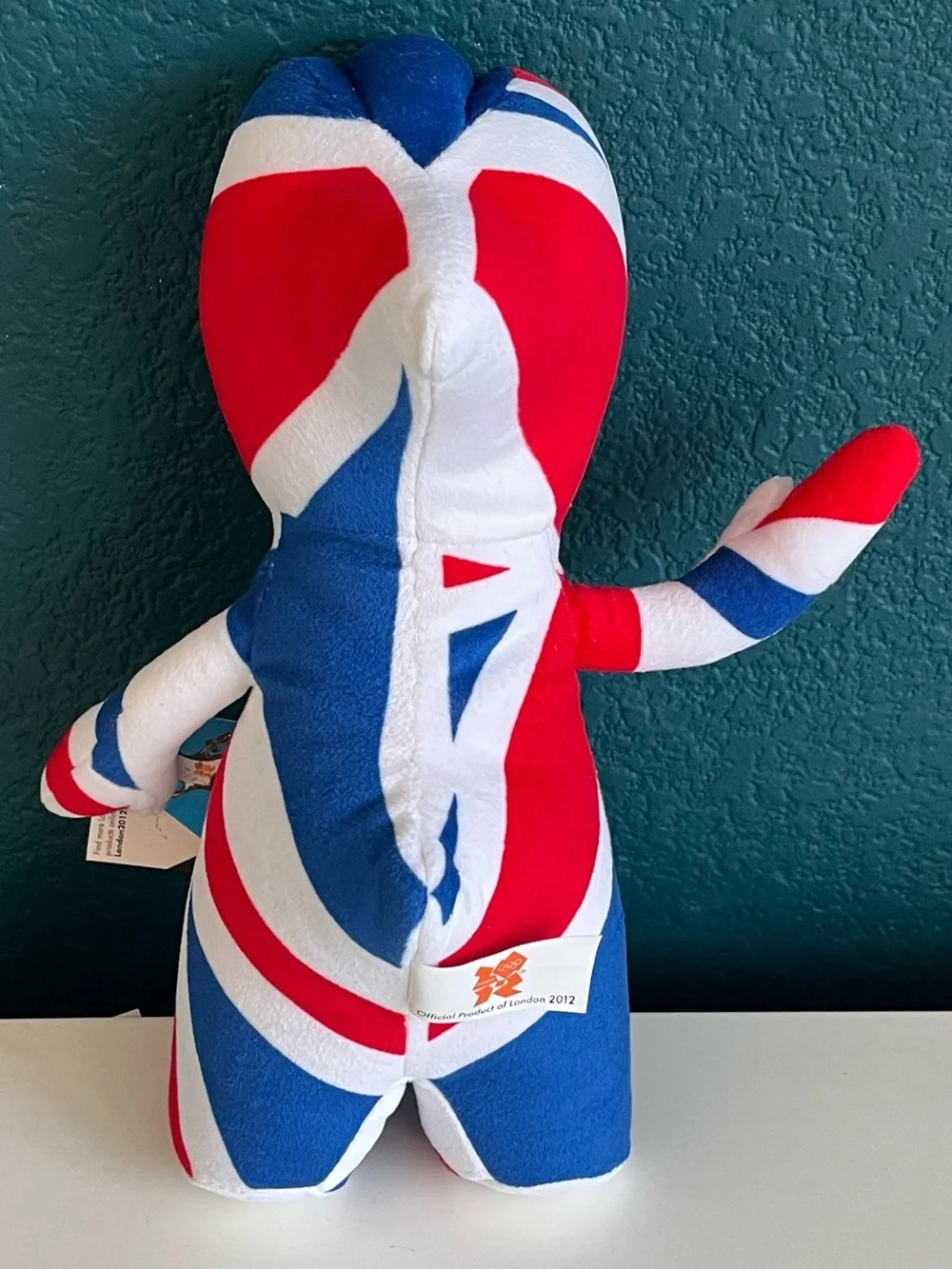 Wenlock Union Jack Olympic Mascot 12” Soft Plush London England 2012 Official